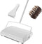 JEHONN Carpet Floor Sweeper with Horsehair, Non Electric Manual Sweeping, Rotor Brush