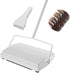 JEHONN Carpet Floor Sweeper with Horsehair, Non Electric Manual Sweeping, Rotor Brush