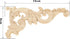 MUXSAM Wood Carved Appliques Onlays - 1-Pair Unpainted Small Wooden Carvings for Mirrors, Walls, DIY Project