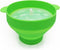Collapsible Silicone Popcorn Popper Bowl with Lid, Microwave Hot Air Popcorn Maker, Silicone Collapsible Bowl