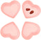 Pink Heart Bowl Set, Heart Shaped Candy Bowls 4Pcs, Ideal Valentine's Day Present for Salad, Soup, Snacks