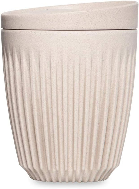 Huskee Cup Natural - Universal Lids for Versatile Use