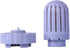 Air Innovations Set of 2 HUMIDIF Humidifier Demineralization Filters, Plastic, Silver