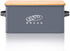 Bread Box for Kitchen Countertop - GA Homefavor Bread Bin with Bamboo Lid, 11.56" x 6.7" x 5.5", Grey