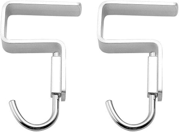2 Pcs Desk Hook - Student Desktop Nail-Free Hook for Schoolbag, Under Table Hook for Bag Purse Clothes