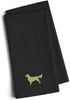 Caroline's Treasures BB3404BKTWE Golden Retriever Black Embroidered Towel Set of 2, 19 X 25