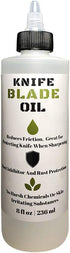 Premium Knife Blade Oil & Honing Oil - 8 Oz - Food Safe Oil for Carbon Steel Knives & Sharpening Stone
