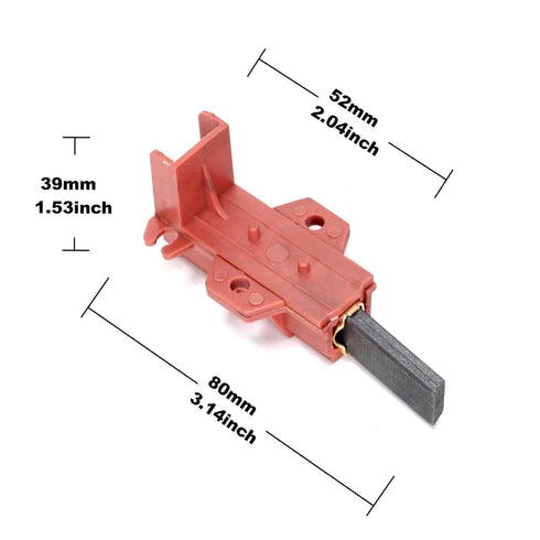 2Pcs Washing Machine Brush Holder C00196539, Compatible with Samsung, Creda, Ariston, Hotpoint (12.5x5x31mm)