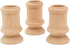 Classic-Style Wooden Candle Cups - Set of 4 with 7/8 Inch Taper Candle Hole, Unfinished by Woodpeckers