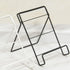 Cookbook Stand Cookbook Holder, Foldable Tablet Recipe Book Holder for Kitchen Cooking Display - Black