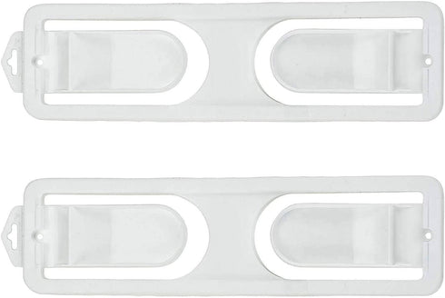 DecorRack Wall Mount Paper Towel Holder, Flexible Shatterproof Plastic, Vertical or Horizontal Mount (2 Pack)