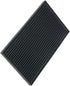 Bar Mat 6 x 12 Small Black, Coffee Mat for Home Bar, Spill Mat for Cocktail Bartender Kitchen Countertop