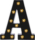 Foaky Black Light Up Letters, Black and Gold Party Decorations, Night Light Wedding Birthday Party Home Bar Decor