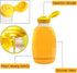 Qinsihwn 8 Pack 16oz Clear Plastic Honey Bottles,Refillable Food Grade Honey Container,Squeeze Honey Bottle With Leak