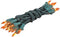 Novelty Lights 8.5 Feet 20 Bulb Amber Mini Light String on Green