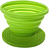 Collapsible Coffee Filter, Rubber Coffee Maker, Reusable Dripper for Hiking, Camping, Home, Office (Green)