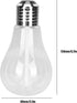 Portable Bulb Air Humidifier, USB Ultrasonic Mini Diffuser with 7 LED Colors for Home Office, 400mL, Silver