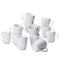 Amazon Basics Porcelain Heat Resistant Coffee Mugs, Microwave and Oven Safe, 12