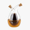 Olive Oil and Vinegar Dispenser Bottles Cruet, Kitchen 2 in 1 Glass