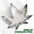 Marijuana Leaf Plant Cookie Cutter, Stainless Steel 4" Cake Mold for DIY Pastry Bakeware, Brownie Biscuit Decoration