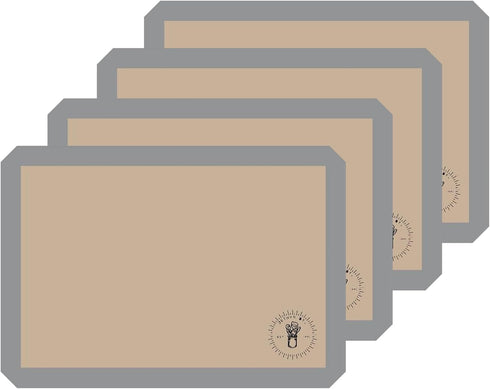 Silicone Baking Mats, Half Size Baking Sheet Liners, Pack Of 4, Oven Safe, Non-Stick, Perfect for Cookies and Cakes