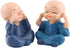 Hztyyier 4Pcs Monks Figurine, Cute Kongfu Monks Car Interior Display Decoration, Dashboard Ornament Home Decor