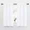 NICETOWN White Curtains for Kitchen Window, Light Filtering Curtains & Drapes for Small Window (34 in x 45 in, 1 Pair)