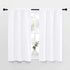 NICETOWN White Curtains for Kitchen Window, Light Filtering Curtains & Drapes for Small Window (34 in x 45 in, 1 Pair)