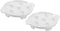Bamboo's Grocery LoKii 2 Pack Ceramic Escargot Dish, 6 Holes Snail Dish with Handles, White, 6 Inches