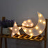 Set GUOCHENG Lovely White Moon Star Cloud Light Battery Operated LED Marquee Light Sign Warm White Bedside Lamps