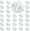 30Pcs White Wire Cube Connectors, Plastic Storage Cube Connectors for Modular Closet Organizer and Wire Shelving