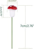 yueton Pack 100 of Mini Foam Mushroom for Garden Ornament Flower Pots Bonsai Micro Landscape Decor (Red)