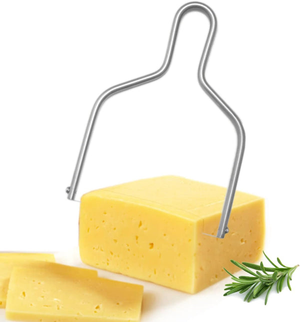 Cheese Slicer & Cheese Cutter - Stainless Steel Cheese Slicers with Wire, Cheese Cutter Wire & Butter Slicer