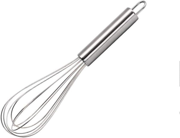 Aniso Silver Stainless Steel Whisk, 8.4 inches