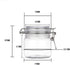2Pcs 10 Oz/300ml Clear Round Plastic Storage Sealed Jar Bottles with Leak Proof Rubber Hinged Lid for Multi-purpose