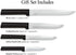 Rada Cutlery 3-Piece Cooking Essentials Knife Gift Set, Black Handles