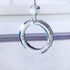 PZRT 6PCS Crystal Chandelier Rings Handing Ring Chandelier Glass Crystals Lamp Prisms Parts Drops Pendant