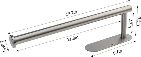 DR CATCH Paper Towel Rolls - for Kitchen, Self-Adhesive Under Cabinet,Both Available in Adhesive and Screws,Stainless