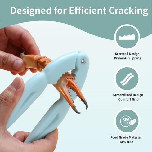 Crab Crackers and Tools Multicolored Crab Leg Crackers Tool Efficient Lobster Crackers Portable Seafood Crackers