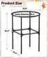 Tuohours 30-55 Heavy-Duty Garden Trash Bag Holder Gallon Outdoor Yard Waste Bag Stand Metal Frame Lawn Leaf Bag Holders