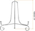 uxcell Plate Stand for Display, 6 Inch 2Pcs Iron Decorative Plate Holder Metal Easel Folding Display Stand for Photo Picture Frame, Silver