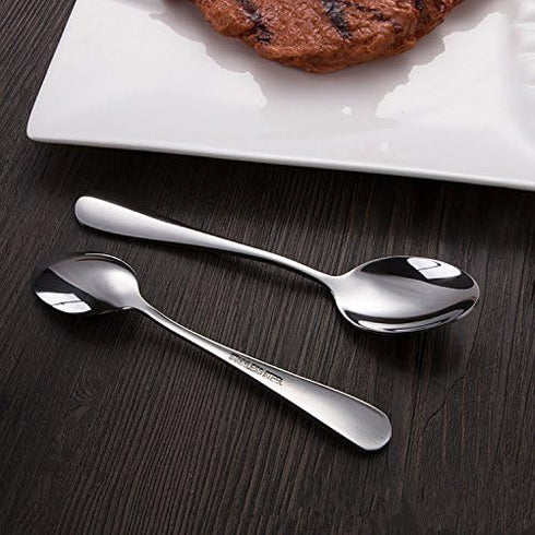 6-Piece Dinner Spoon Set - Stainless Steel Table Spoon Flatware, 7-Inch, Mirror Polishing