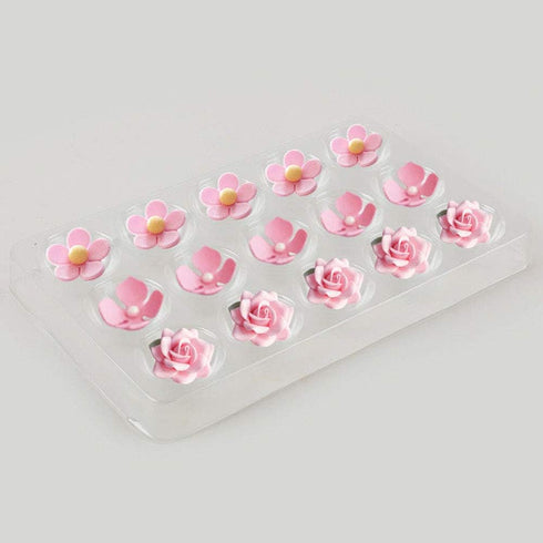 EORTA 2 Pack Sugar Flower Drying Mold, 30 Cavity Fondant Shaping Tray for Cake Decoration Baking Tools