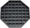 Coffee Countertop Octagon Drip Tray, 6" - Black