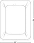 Abstract 33x75 Waterproof Mattress Protector - Quilted, Fitted Cover for Mattress - Breathable Soft Pad for Twin/Cot