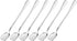 uxcell Set of 6 Stainless Steel Ice Cream Spoons, 7.5-Inch Dessert Yogurt Shovel Spoons for Home, Kitchen, Restaurant
