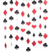 MOWO Casino Paper Garland Hanging Decoration, Las Vegas Theme, 3'' Diameter, 10-feet (Black, Red, 2pc)