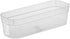 Sterilite 13538608 Narrow Storage Trays, Clear, 24 Pack with Sturdy Banded Rim for Organizing