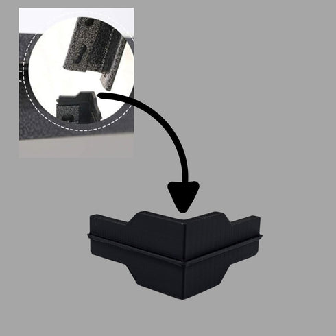 Whalen Post Insert Corner Connector for Shelving, Black Corner Connector for Costco Shelving Units