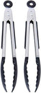 Farberware Classic Mini Nylon Tipped Tongs, Set of 2, Black